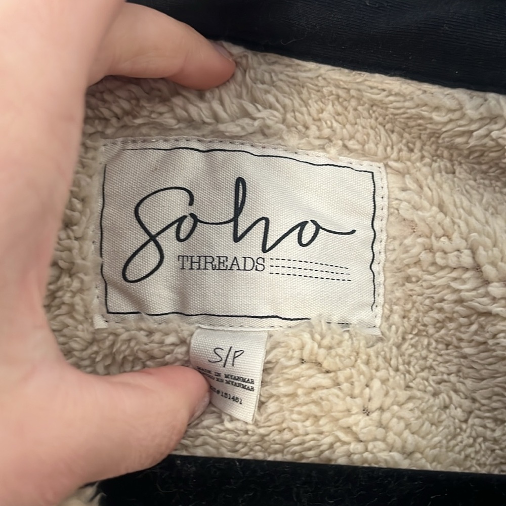 Soho Threads Plaid, Fur Lined, Button Down Jacket. - image 2